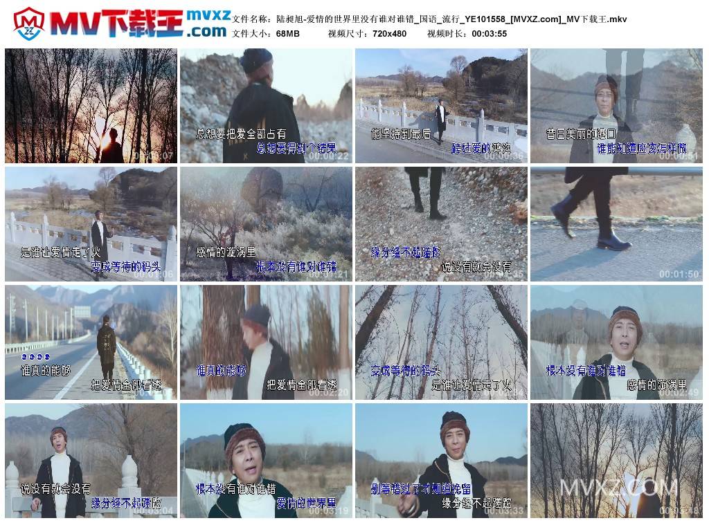 陆昶旭-爱情的世界里没有谁对谁错_国语_流行_YE101558